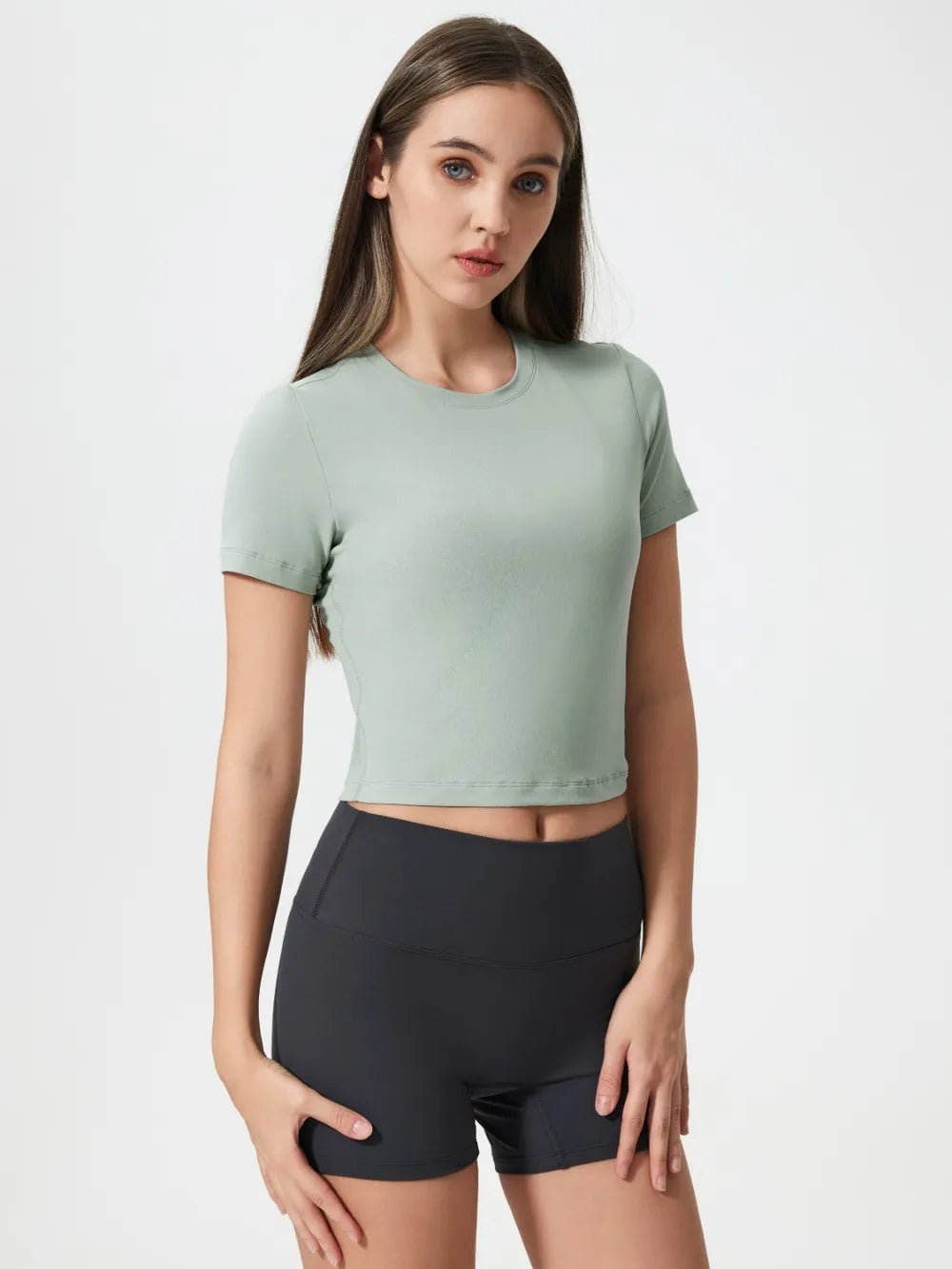 Millennia Round Neck Short Sleeve Active T-Shirt - Flip Flop Dynasty