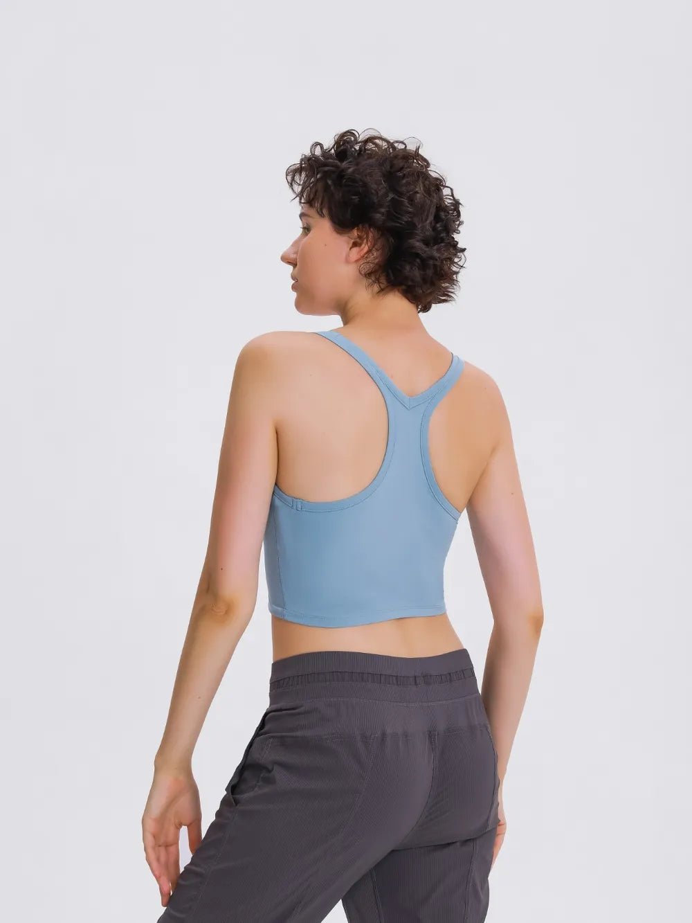Millennia Scoop Neck Active Tank with Detachable Chest Pads - Flip Flop Dynasty