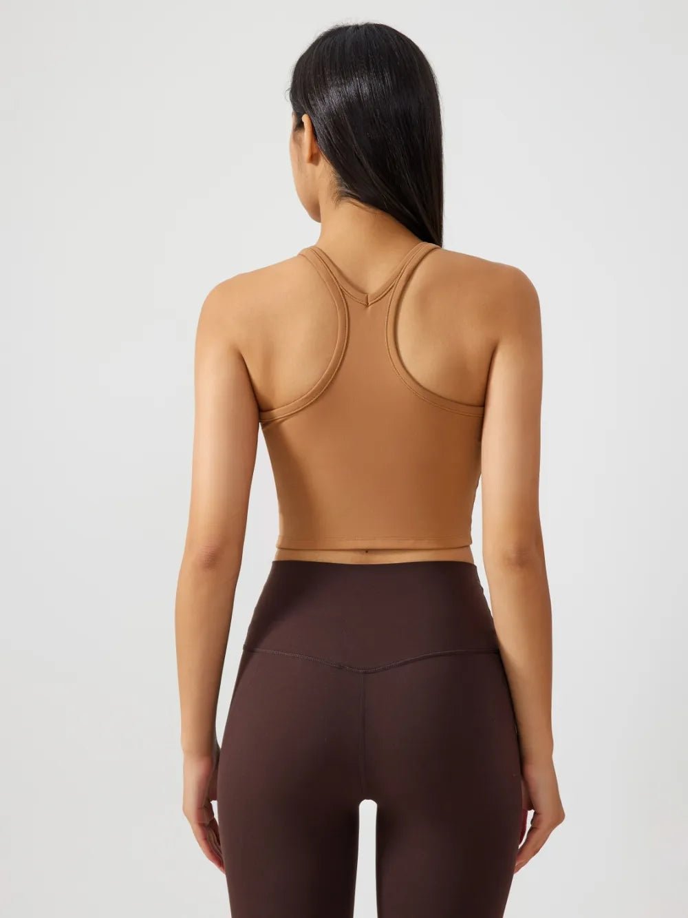 Millennia Scoop Neck Active Tank with Detachable Chest Pads - Flip Flop Dynasty