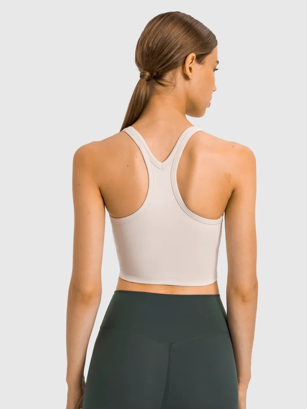 Millennia Scoop Neck Active Tank with Detachable Chest Pads - Flip Flop Dynasty