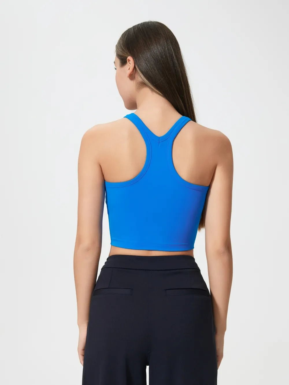 Millennia Scoop Neck Active Tank with Detachable Chest Pads - Flip Flop Dynasty