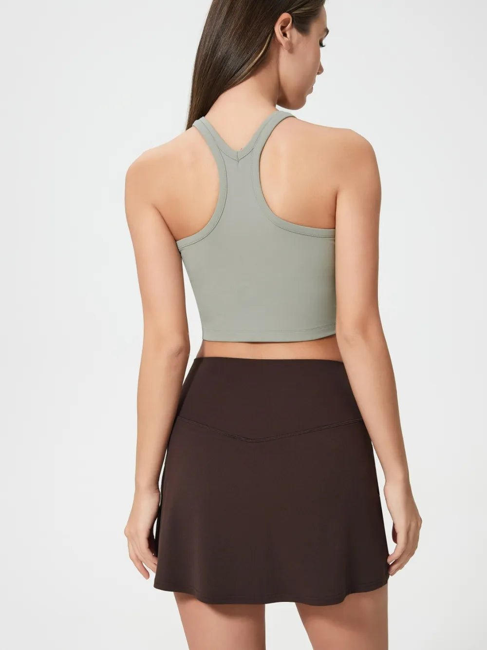 Millennia Scoop Neck Active Tank with Detachable Chest Pads - Flip Flop Dynasty