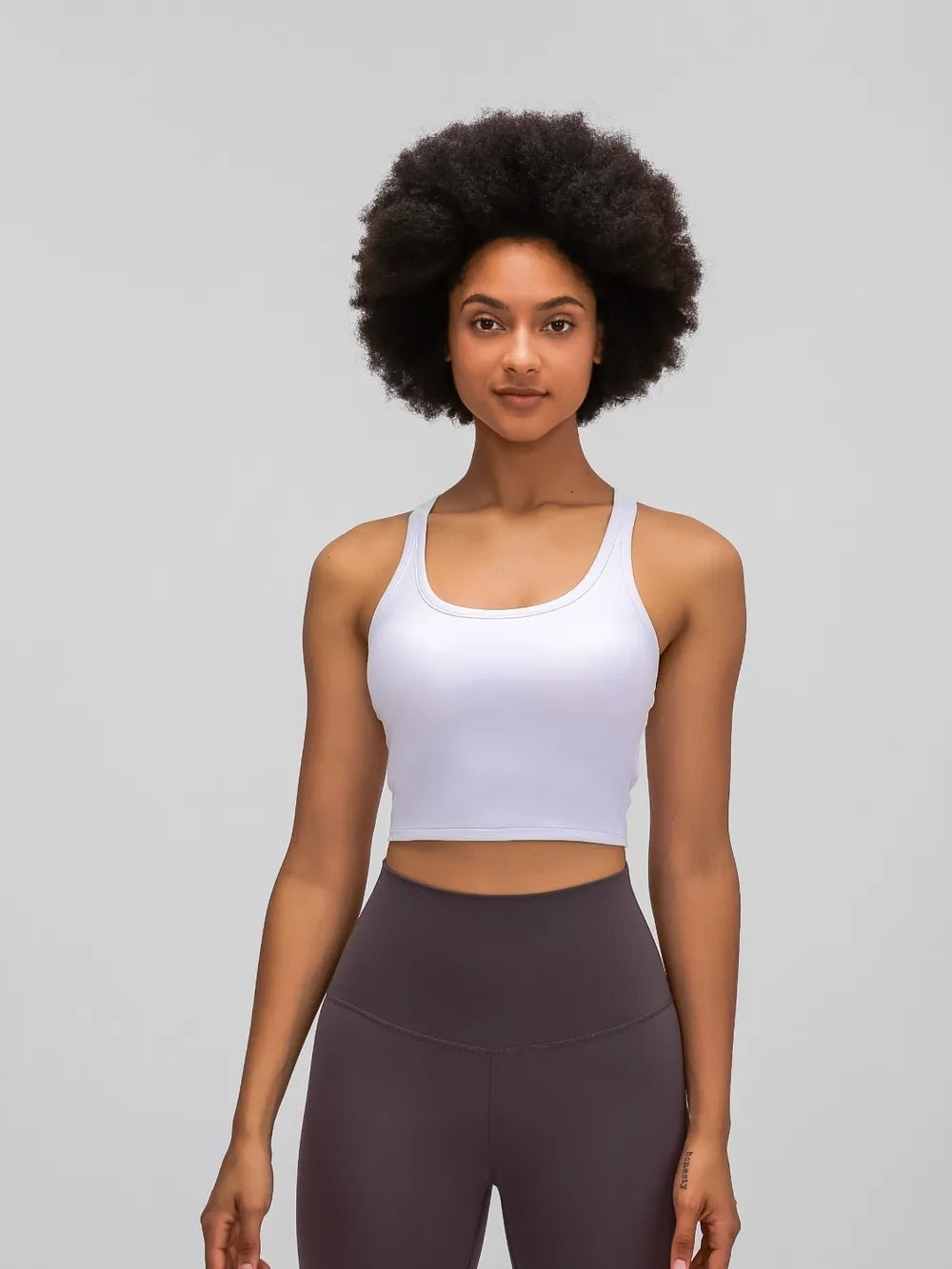 Millennia Scoop Neck Active Tank with Detachable Chest Pads - Flip Flop Dynasty