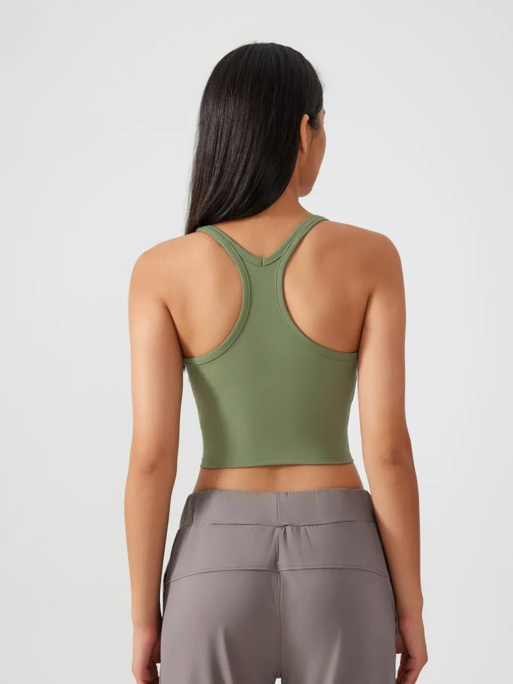 Millennia Scoop Neck Active Tank with Detachable Chest Pads - Flip Flop Dynasty