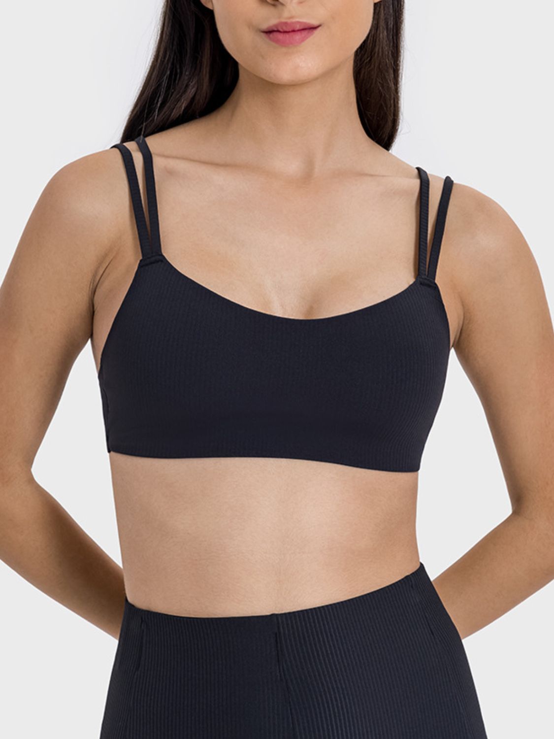Millennia Scoop Neck Double Strap Active Cami - Flip Flop Dynasty