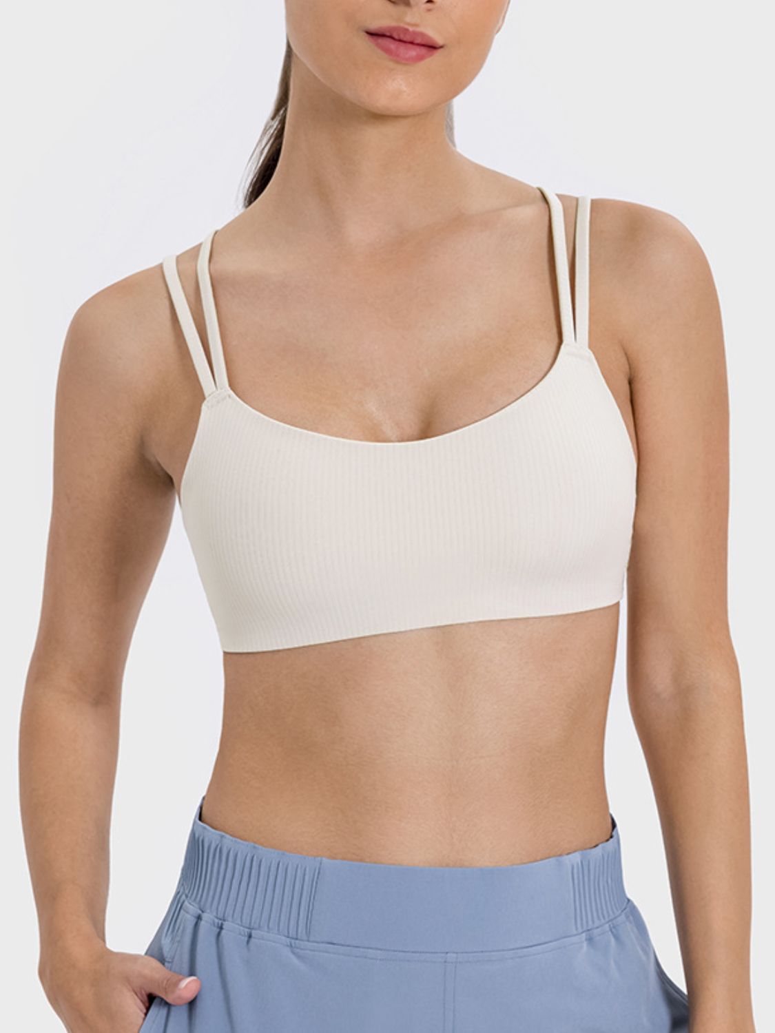 Millennia Scoop Neck Double Strap Active Cami - Flip Flop Dynasty
