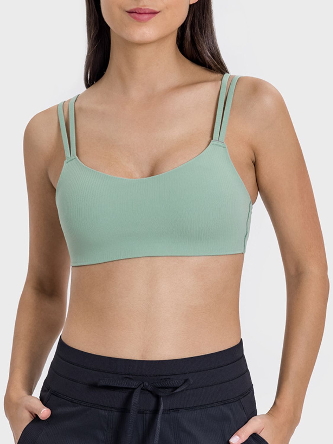 Millennia Scoop Neck Double Strap Active Cami - Flip Flop Dynasty