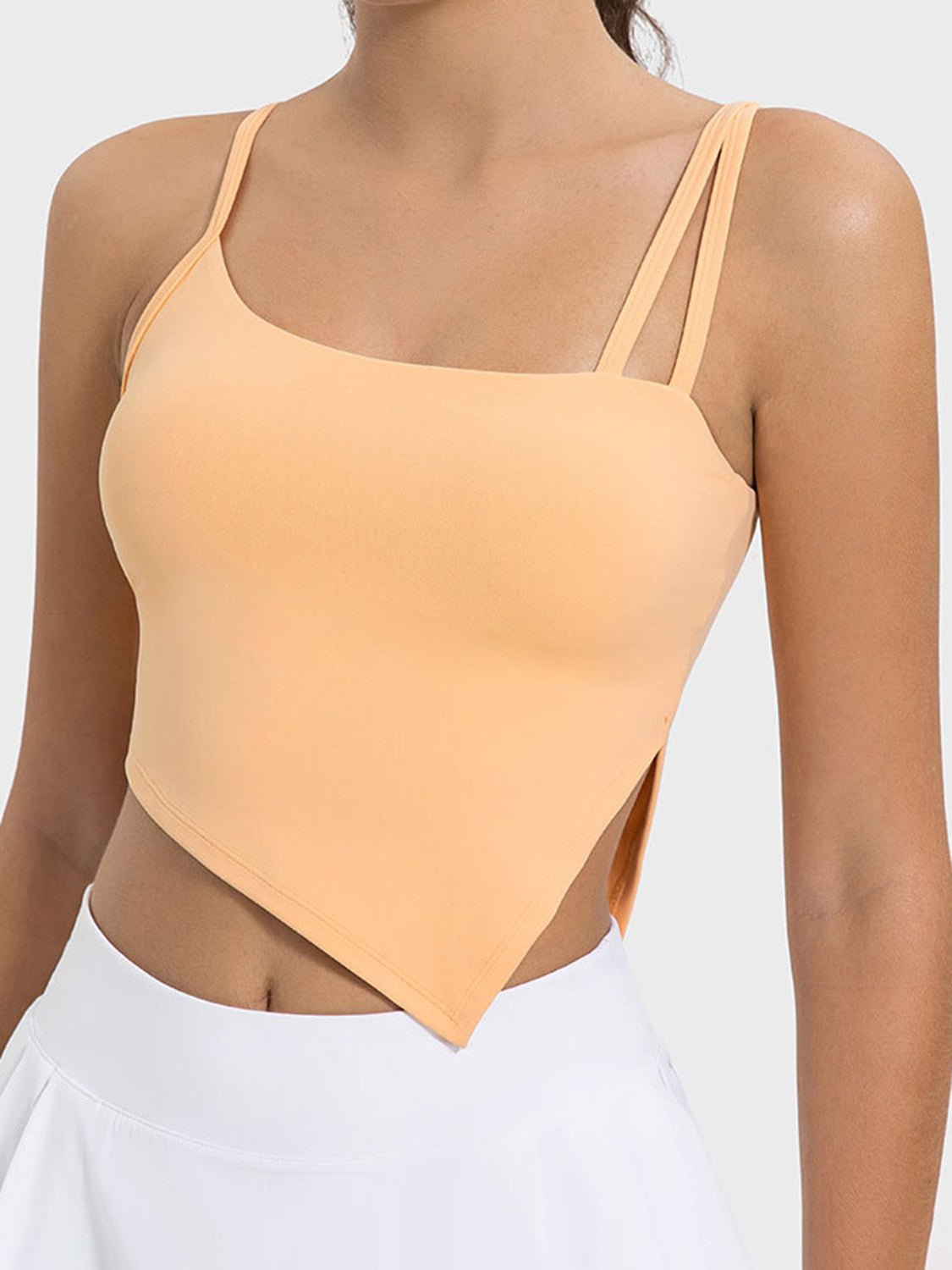 Millennia Slit Asymmetrical Neck Active Cami - Flip Flop Dynasty