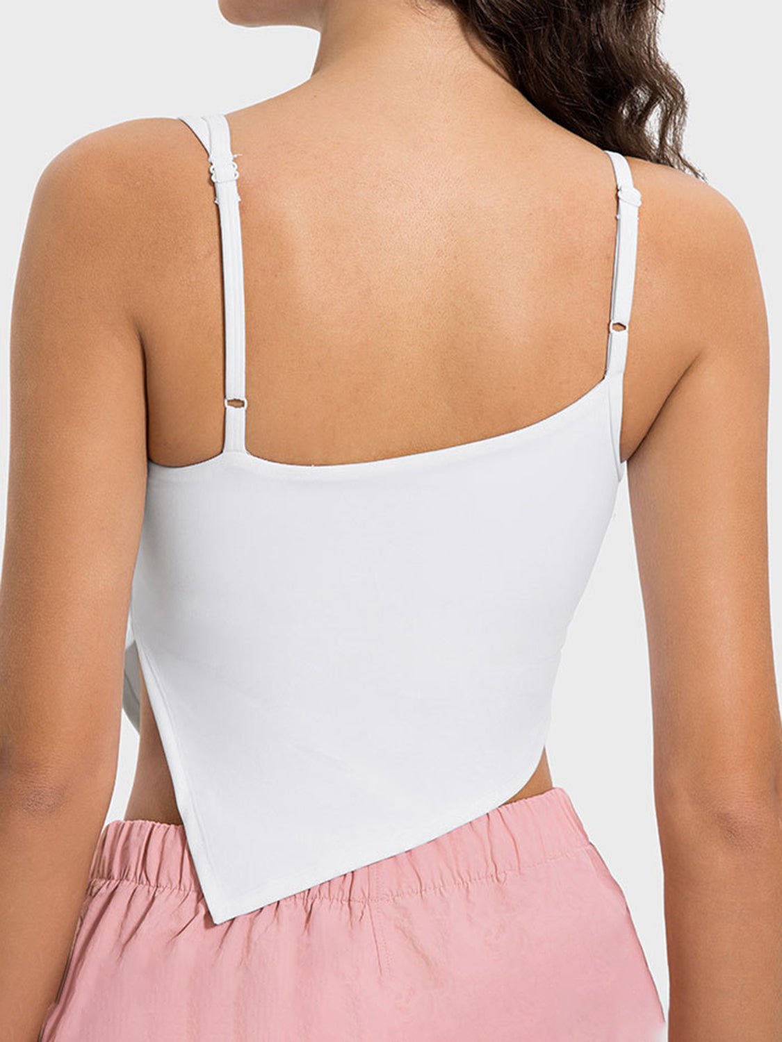 Millennia Slit Asymmetrical Neck Active Cami - Flip Flop Dynasty