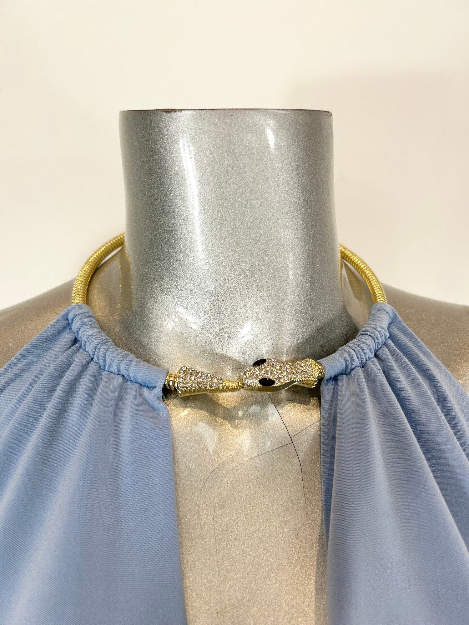 Mini Dress,draped Cowl Neck,necklace - Flip Flop Dynasty