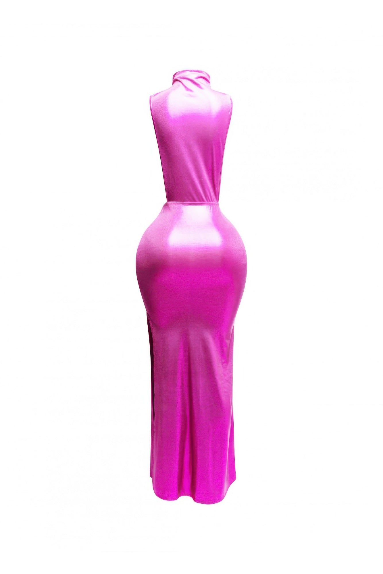 Mock Neck And Tied Waist Dress - Flip Flop Dynasty