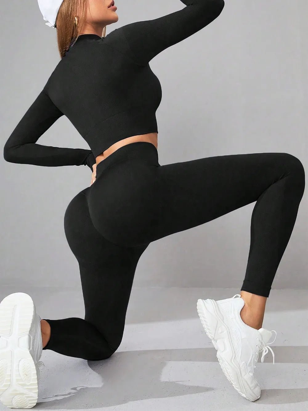 Mock Neck Long Sleeve Top and Leggings Active Set - Flip Flop Dynasty