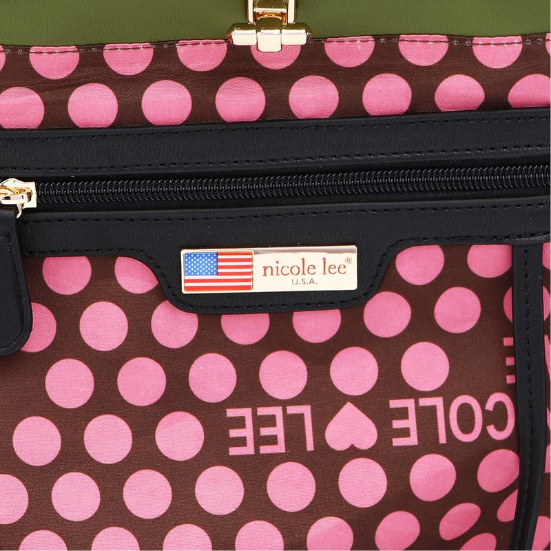 Nicole Lee USA Flower Pattern Adjustable Strap Backpack Bag - Flip Flop Dynasty