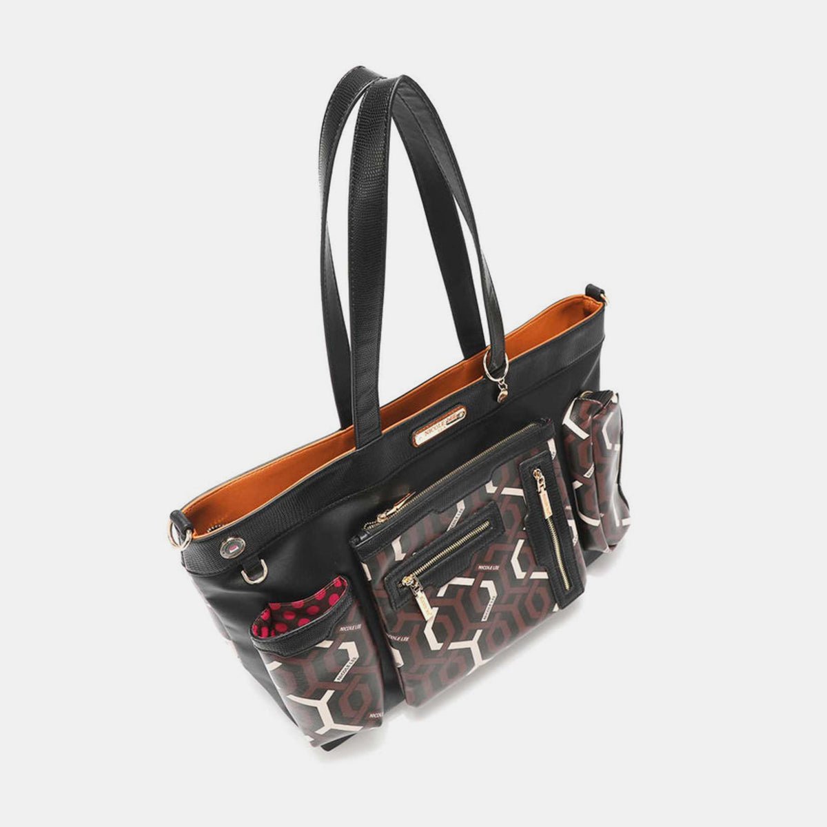Nicole Lee USA Geometric Pattern Large Handbag - Flip Flop Dynasty