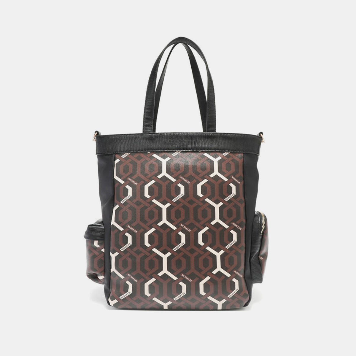 Nicole Lee USA Geometric Pattern Tote Bag - Flip Flop Dynasty