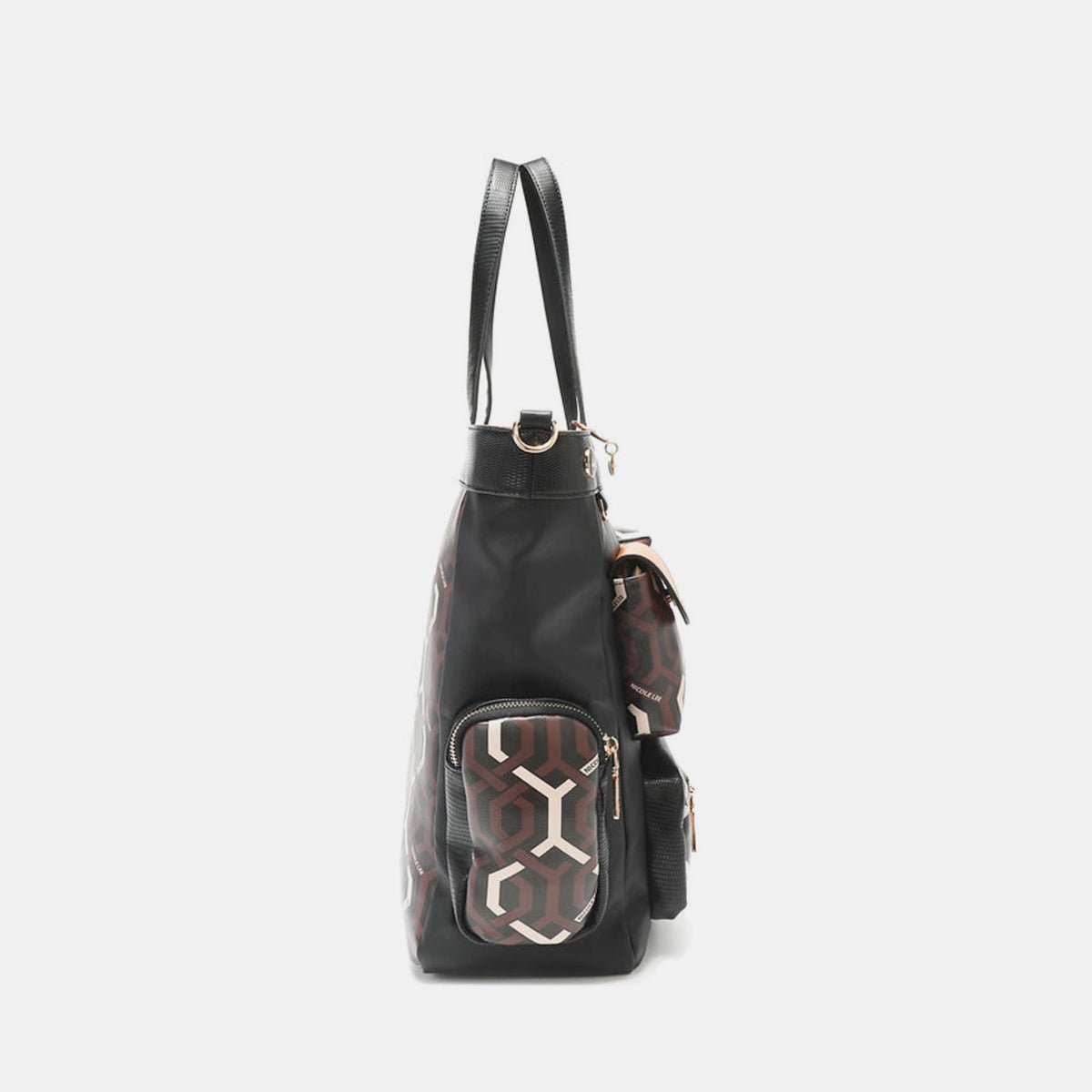 Nicole Lee USA Geometric Pattern Tote Bag - Flip Flop Dynasty