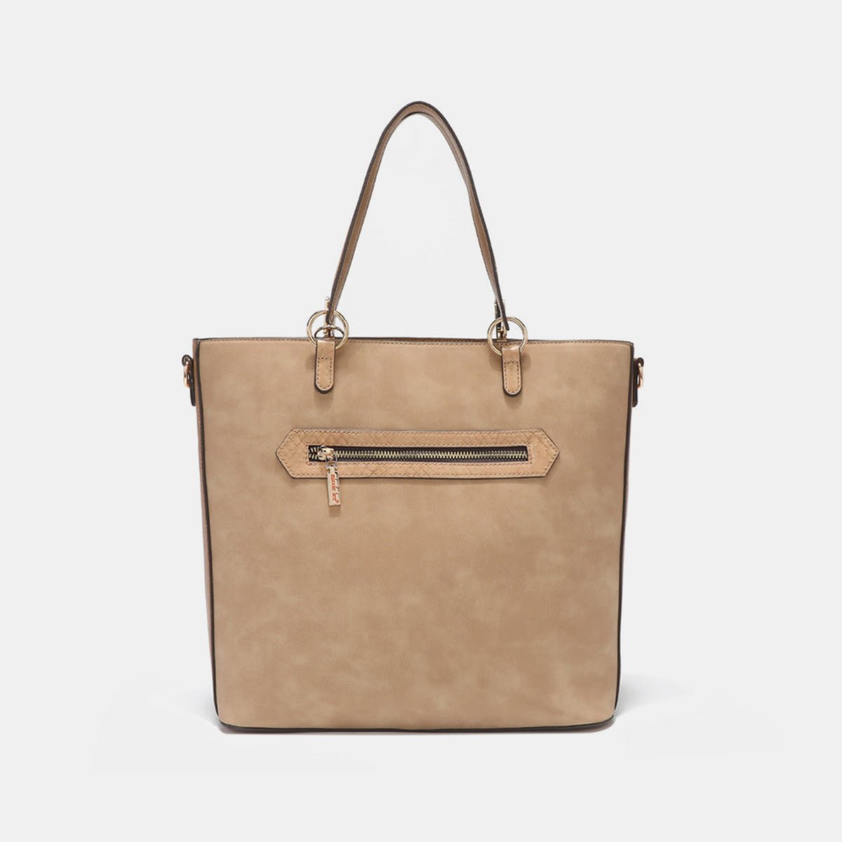 Nicole Lee USA Metallic Stitching Embroidery Inlaid Rhinestone Tote Bag - Flip Flop Dynasty