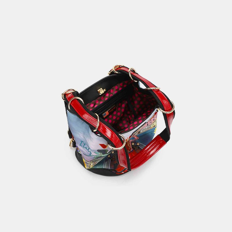 Nicole Lee USA Nylon Multifunctional Bucket Backpack - Flip Flop Dynasty