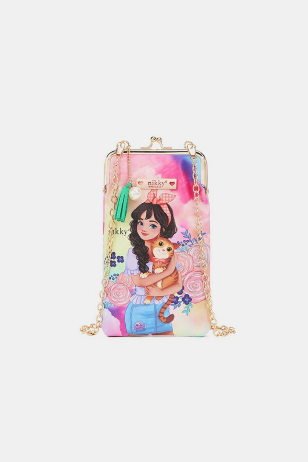 Nicole Lee USA Printed Kisslock Phone and Sunglass Purse - Flip Flop Dynasty