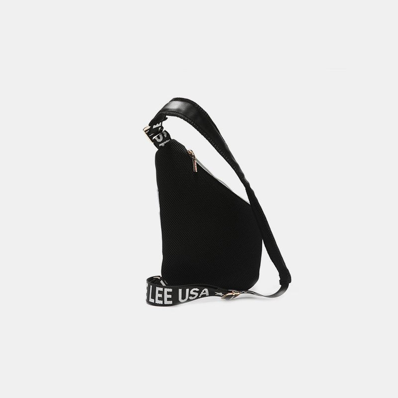 Nicole Lee USA Vegan Leather Leopard & Lip Pattern Crossbody Bag - Flip Flop Dynasty