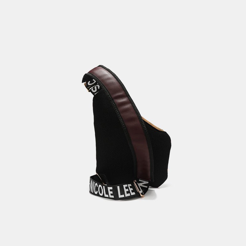 Nicole Lee USA Vegan Leather Leopard & Lip Pattern Crossbody Bag - Flip Flop Dynasty