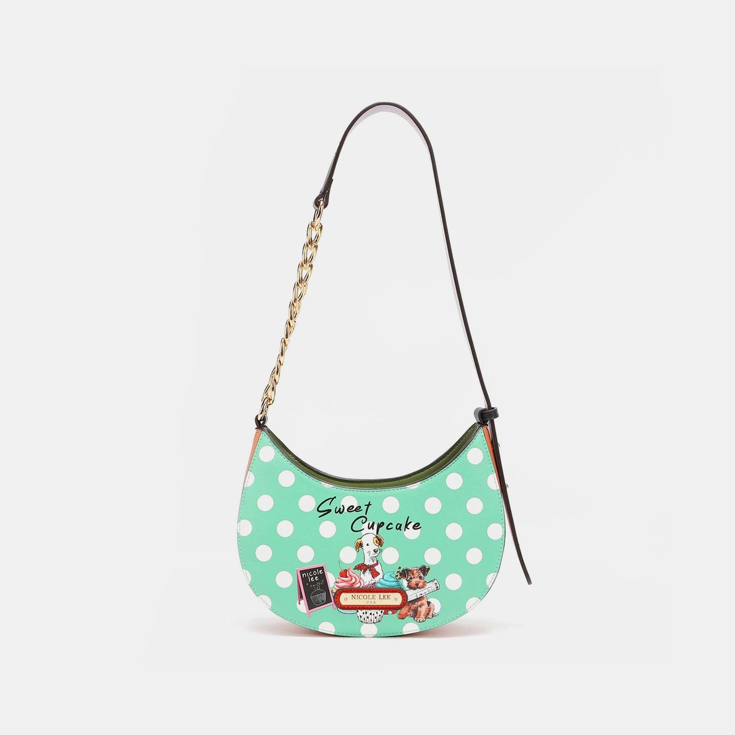 Nicole Lee USA Vegan Leather Polka Dot Shoulder Bag - Flip Flop Dynasty