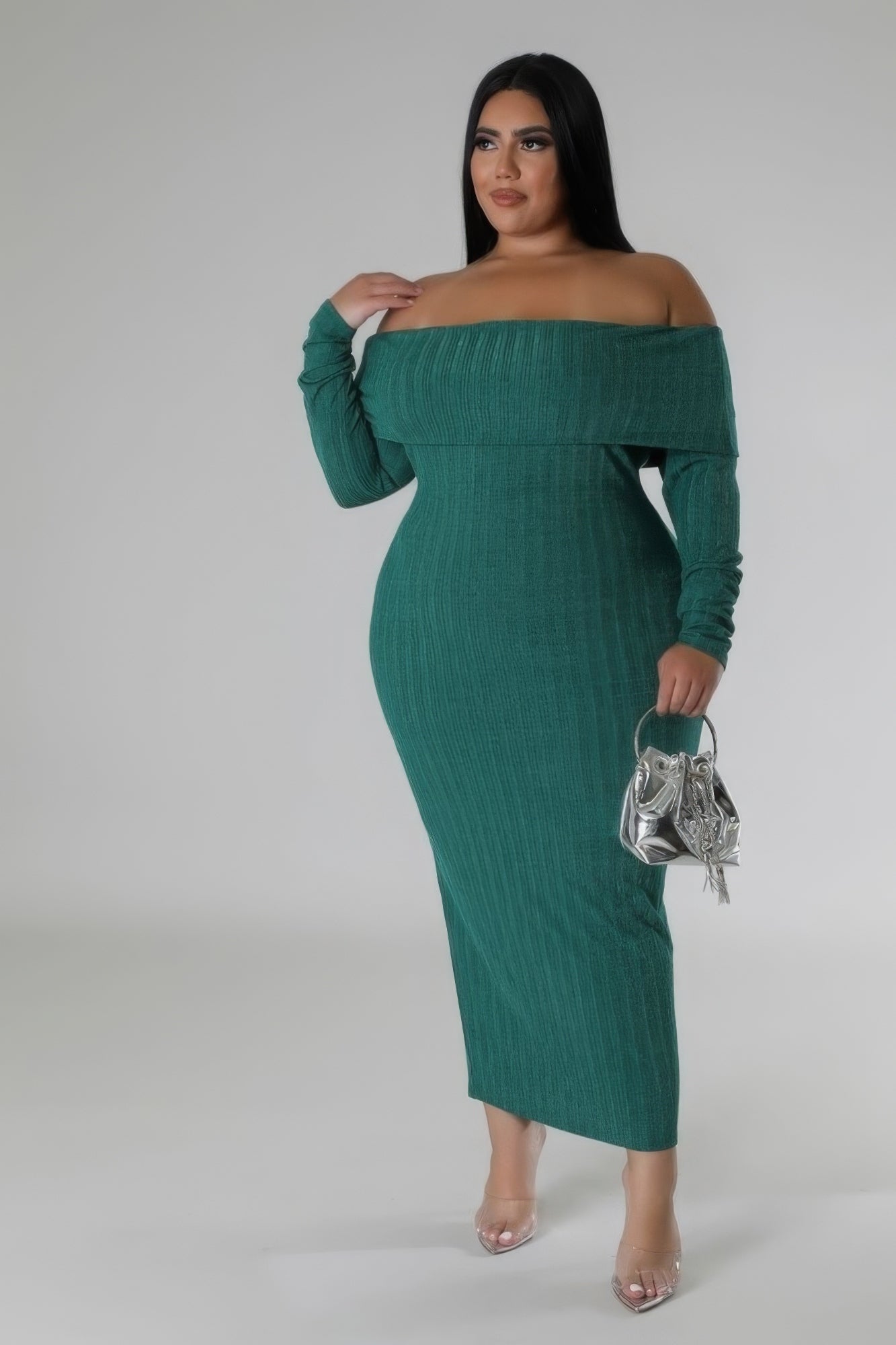 Off Shoulders Stretch Dress - Flip Flop Dynasty