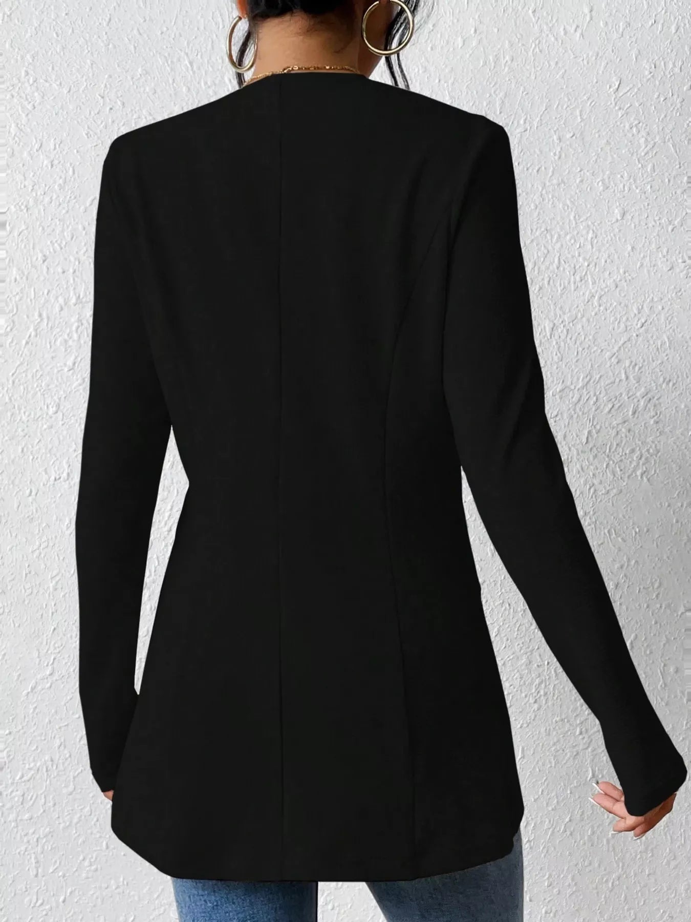 One Button Long Sleeve Blazer - Flip Flop Dynasty