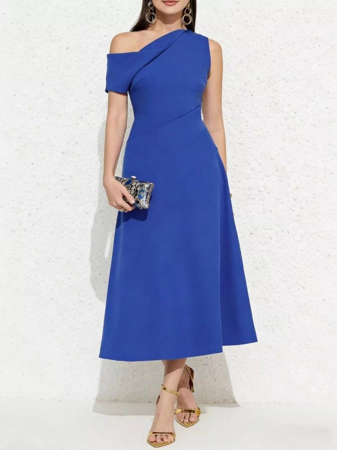 One - Shoulder Midi Dress - Flip Flop Dynasty