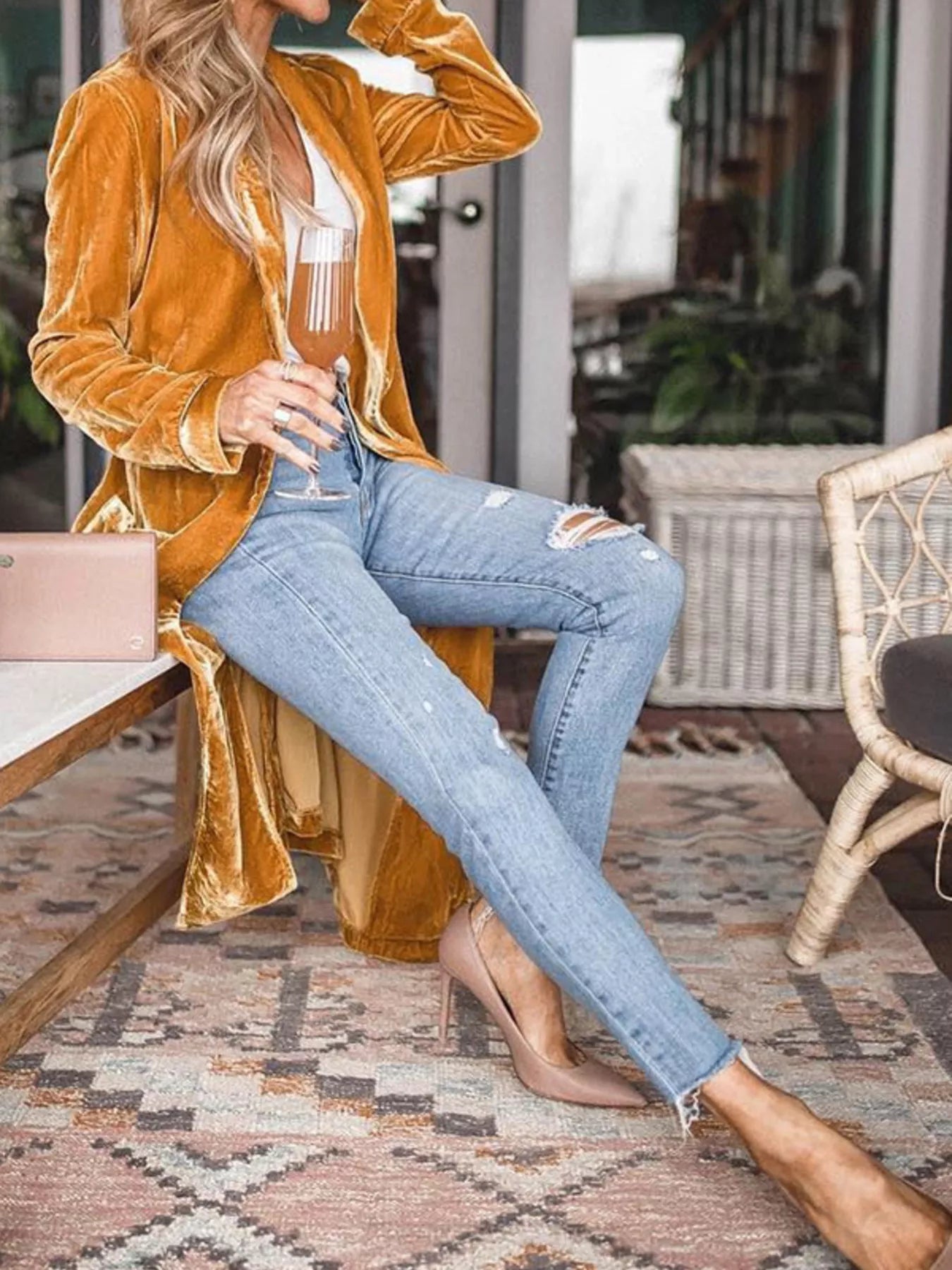 Open Front Long Sleeve Longline Cardigan - Flip Flop Dynasty