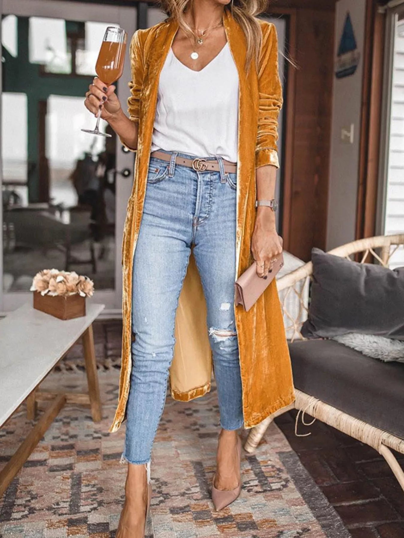 Open Front Long Sleeve Longline Cardigan - Flip Flop Dynasty