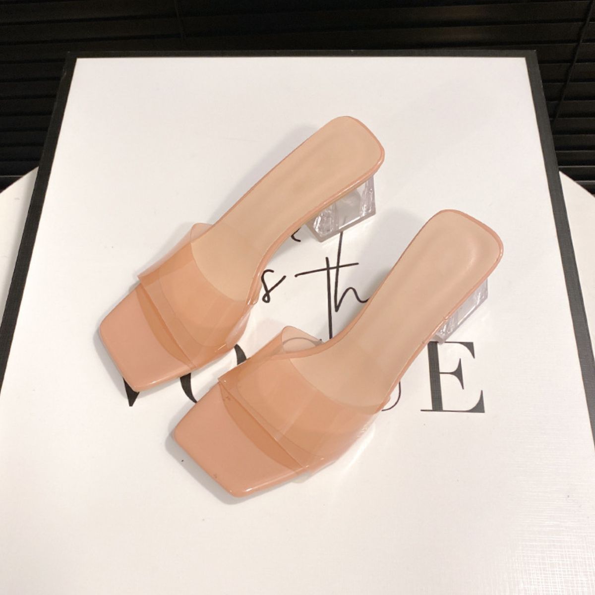 Open Toe Block Heel Sandals - Flip Flop Dynasty
