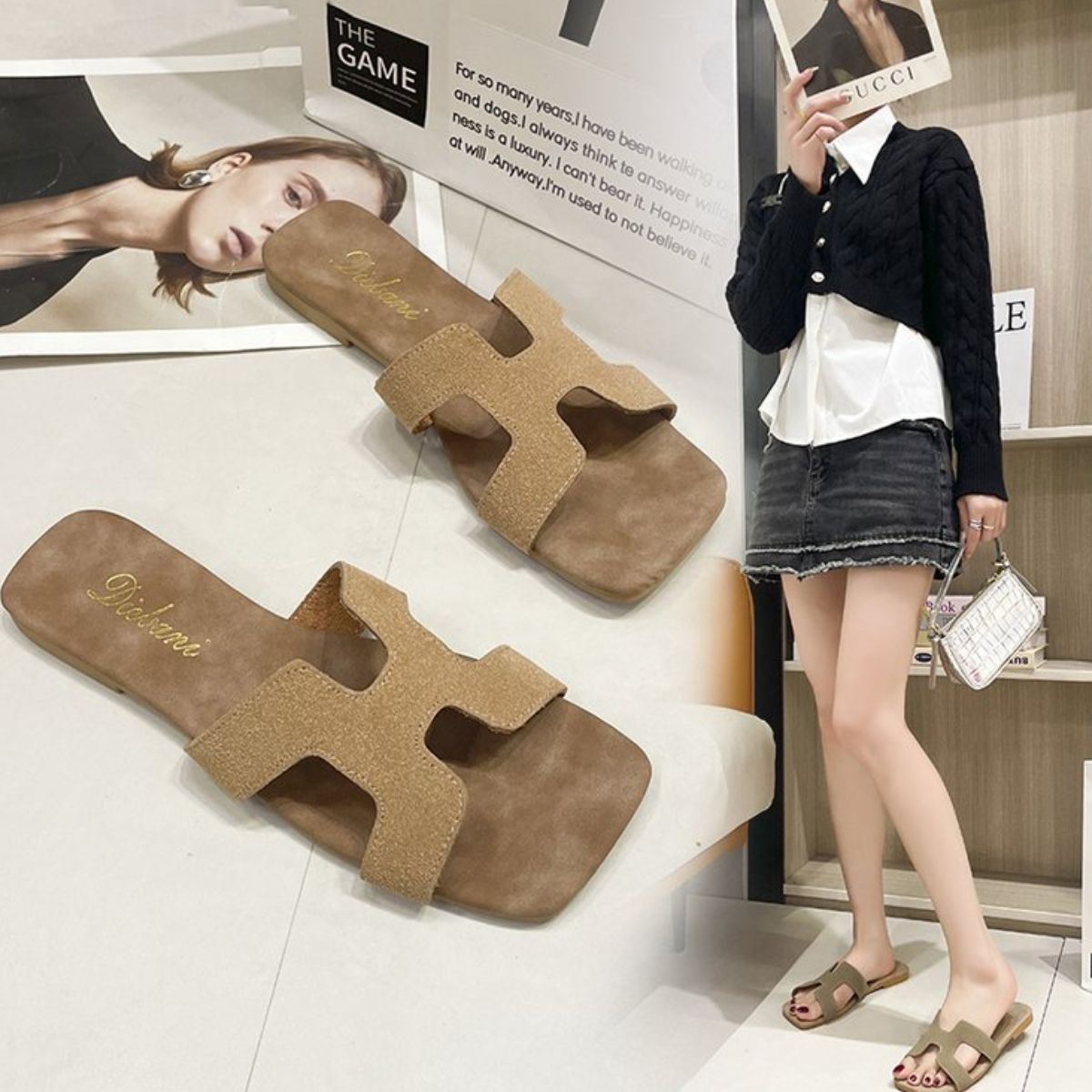 Open Toe Flats Sandals - Flip Flop Dynasty