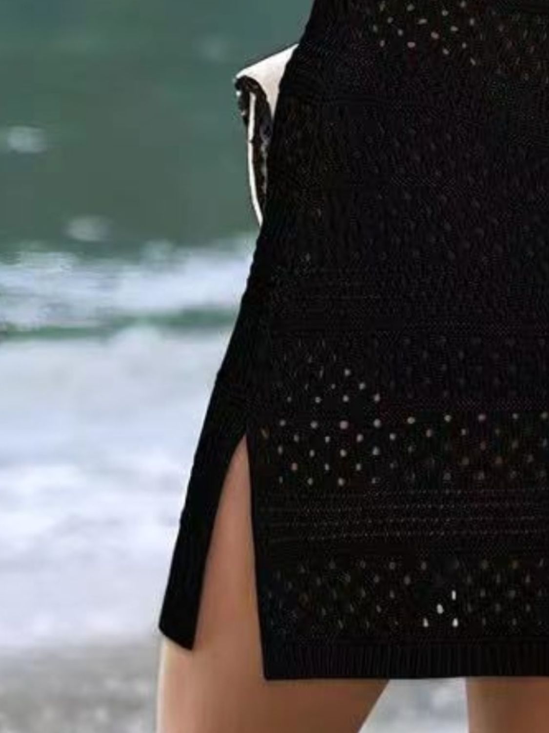 Openwork Scoop Neck Cover Up - Flip Flop Dynasty