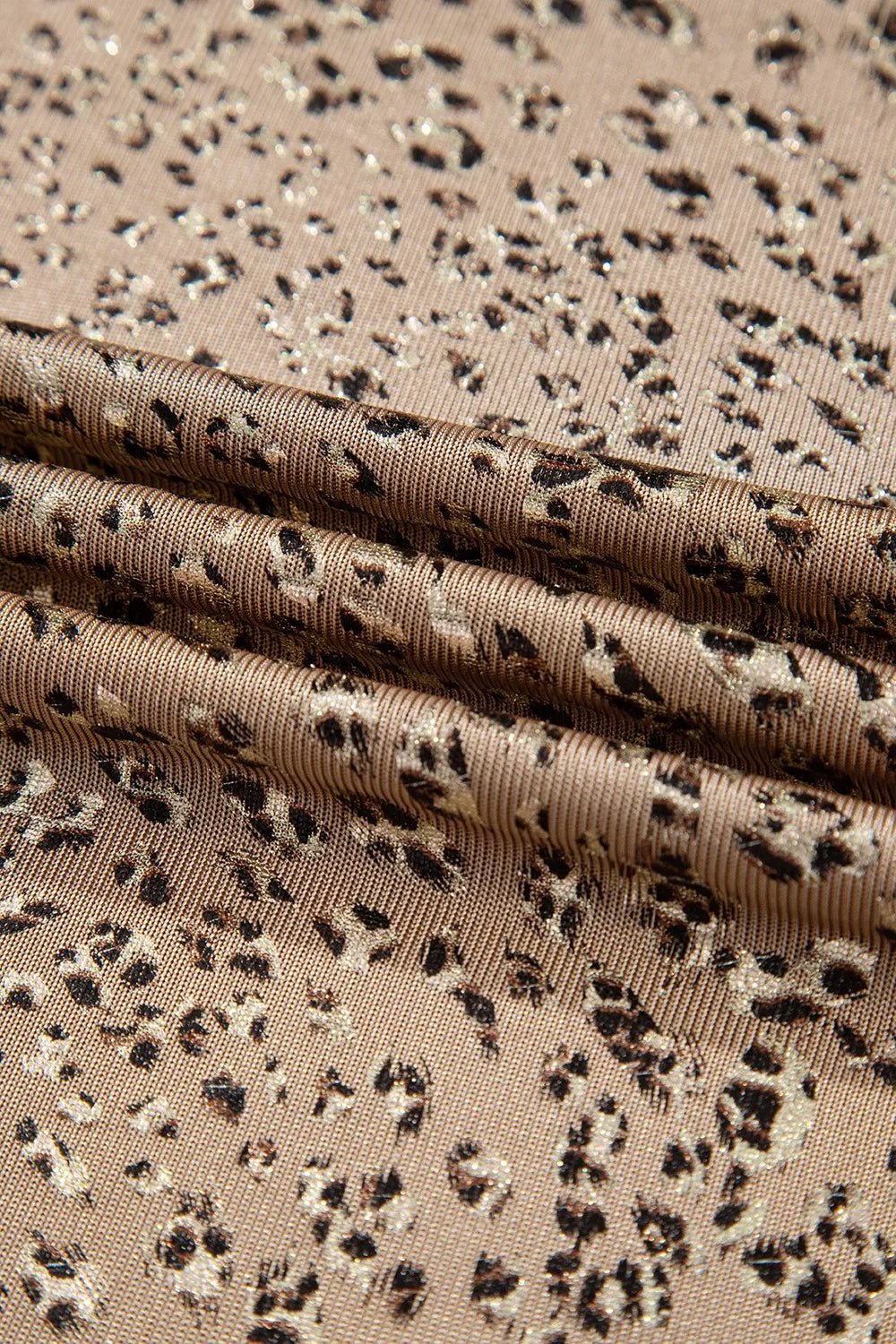 Parchment Shimmer Leopard Print Dolman Sleeve T Shirt - Flip Flop Dynasty