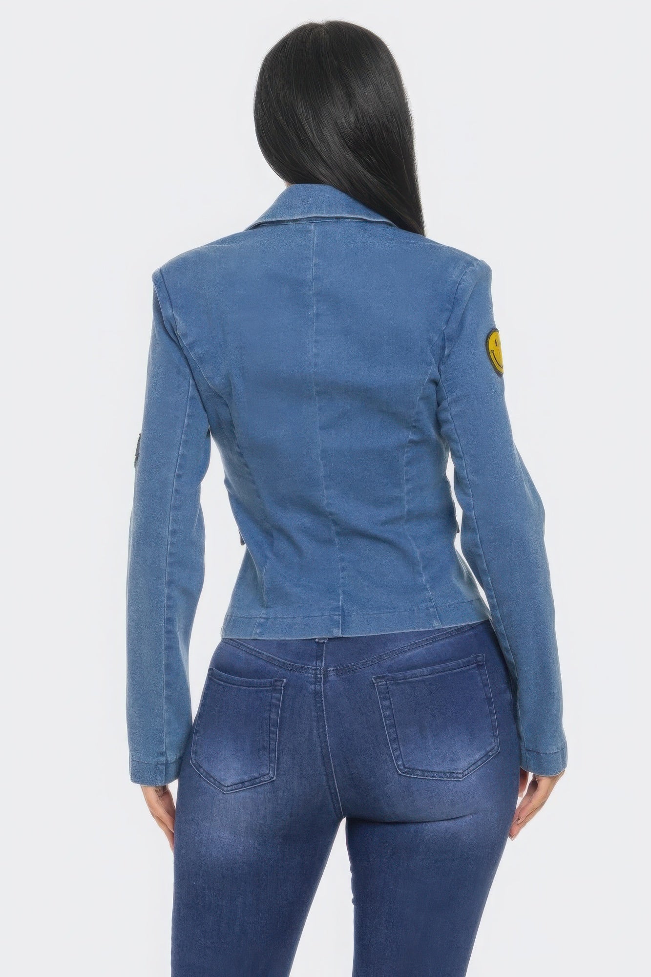 Patch It Up Denim Blazer Jacket - Flip Flop Dynasty