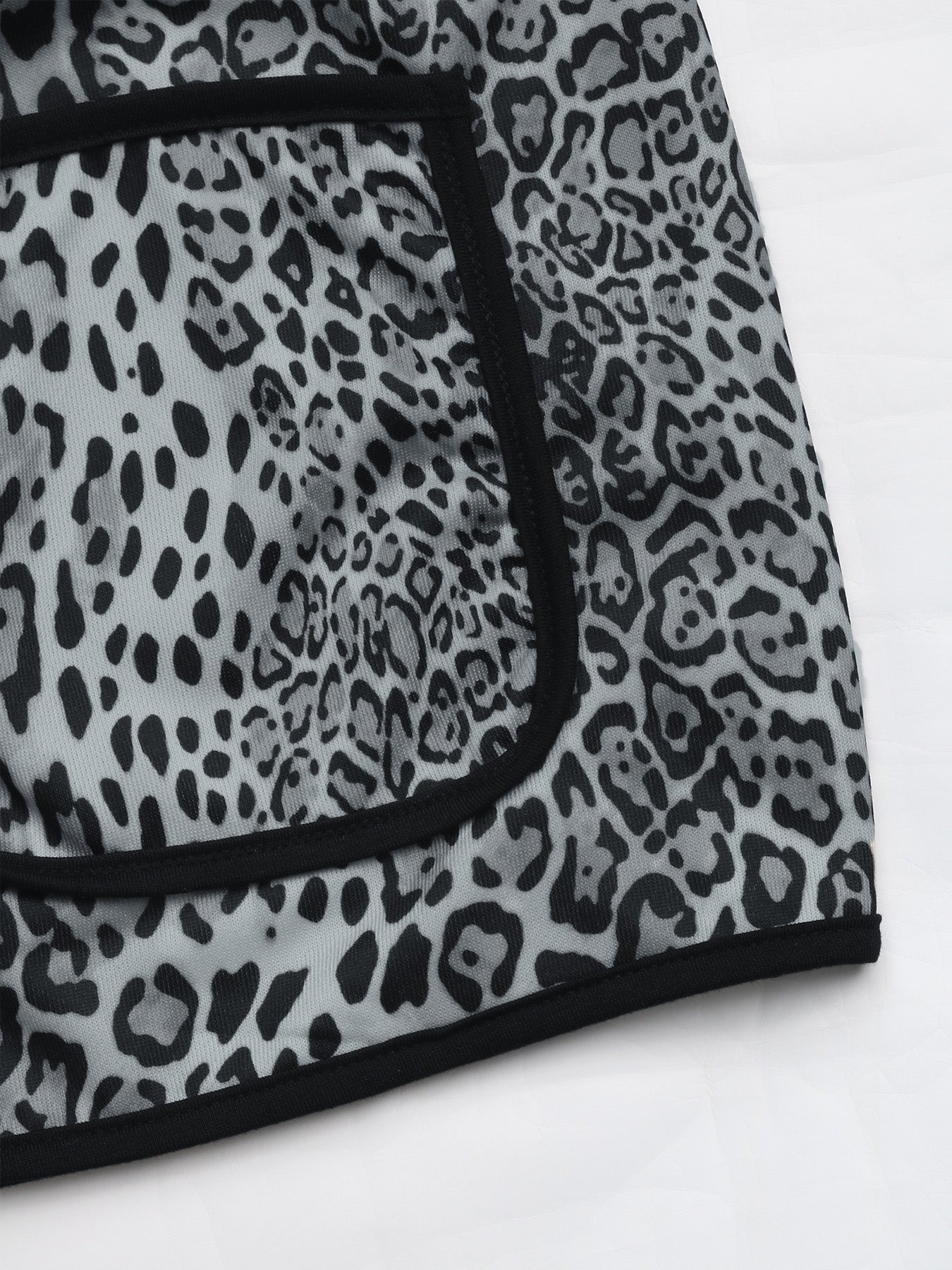 Perfee Leopard Open Front Long Sleeve Jacket - Flip Flop Dynasty