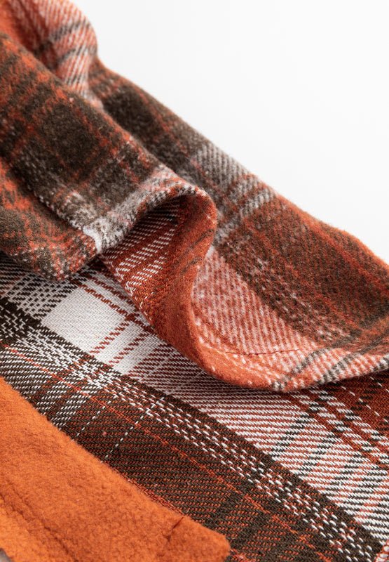Plaid Button Up Long Sleeve Jacket - Flip Flop Dynasty