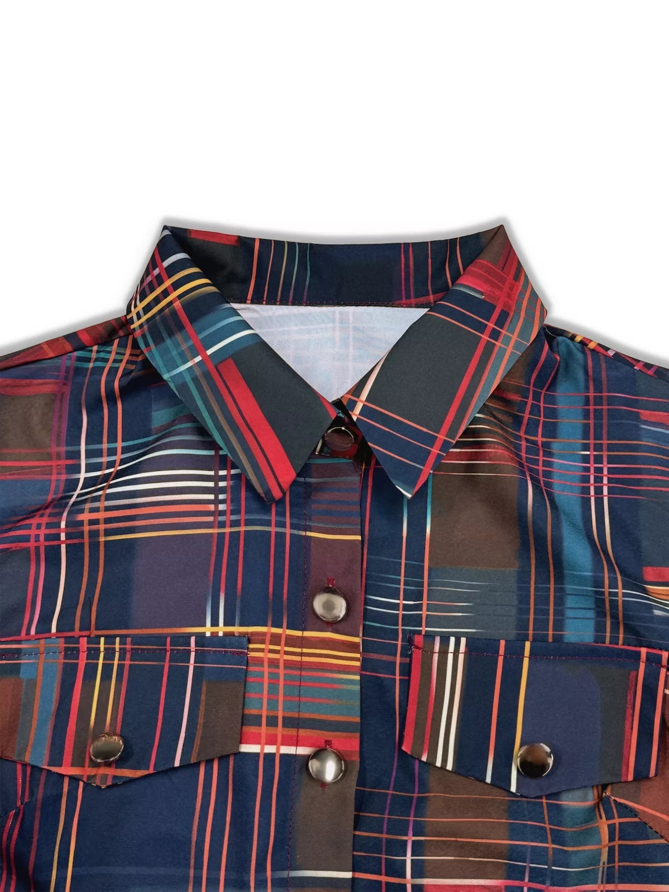 Plaid Long Sleeve Shirt Dress - Flip Flop Dynasty