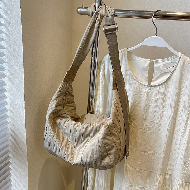 Pleated Dumpling Crossbody Bag - Flip Flop Dynasty