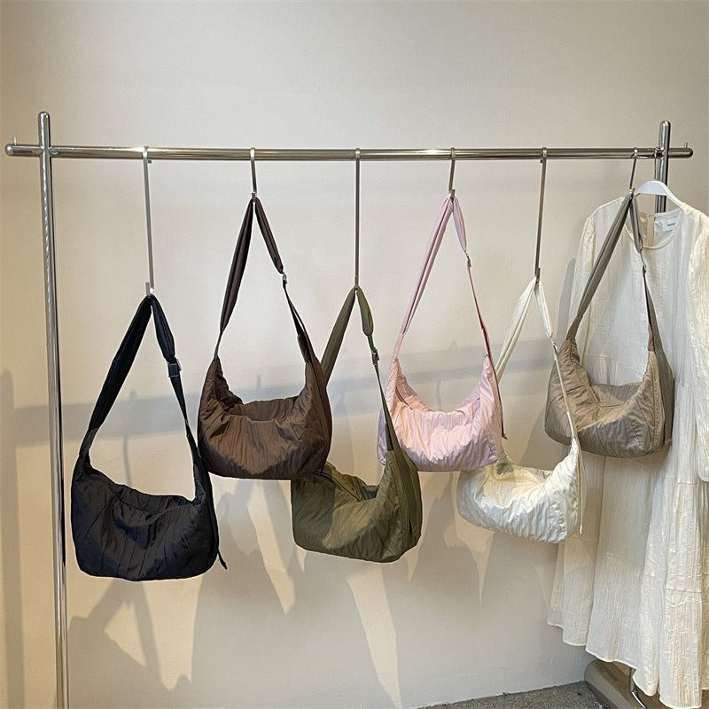 Pleated Dumpling Crossbody Bag - Flip Flop Dynasty