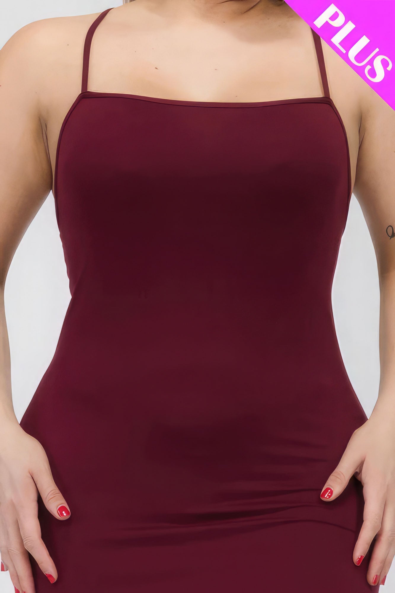 Plus Size Crisscross Back Split Thigh Maxi Dress - Flip Flop Dynasty