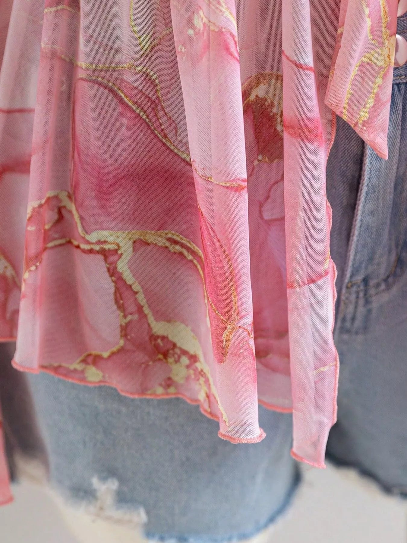 Plus Size Floral Print Chiffon Blouse - Flip Flop Dynasty