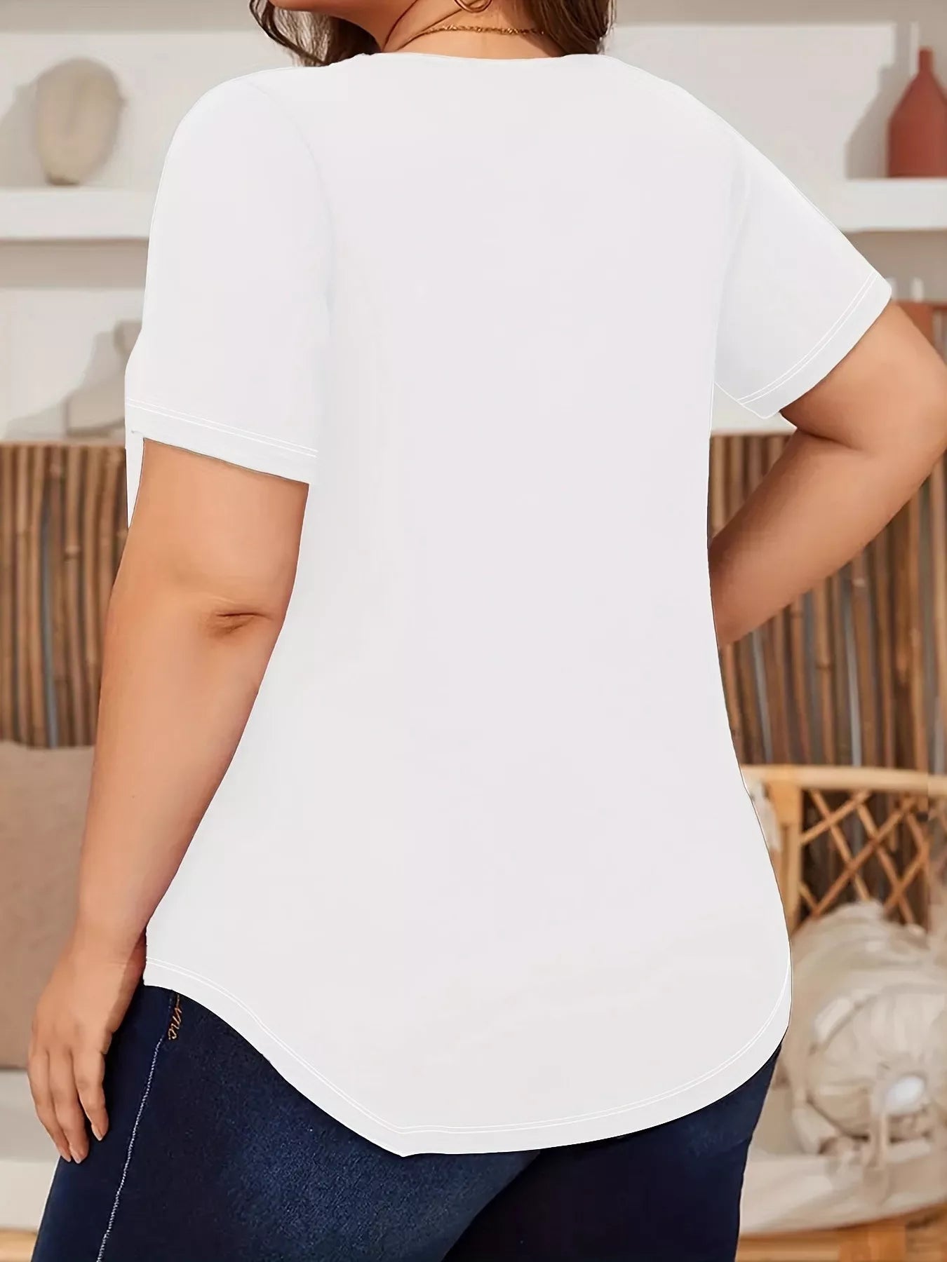 Plus Size Lace Detail Short Sleeve Top - Flip Flop Dynasty