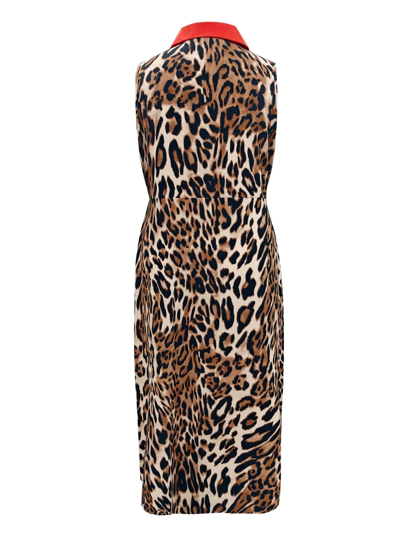 Plus Size Leopard Print Sleeveless Maxi Dress - Flip Flop Dynasty
