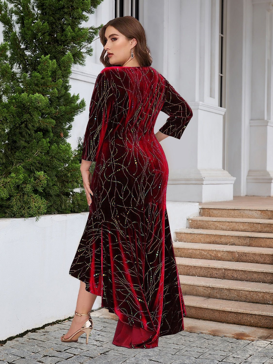 Plus Size Ruffle Hem High - Low Dress - Flip Flop Dynasty