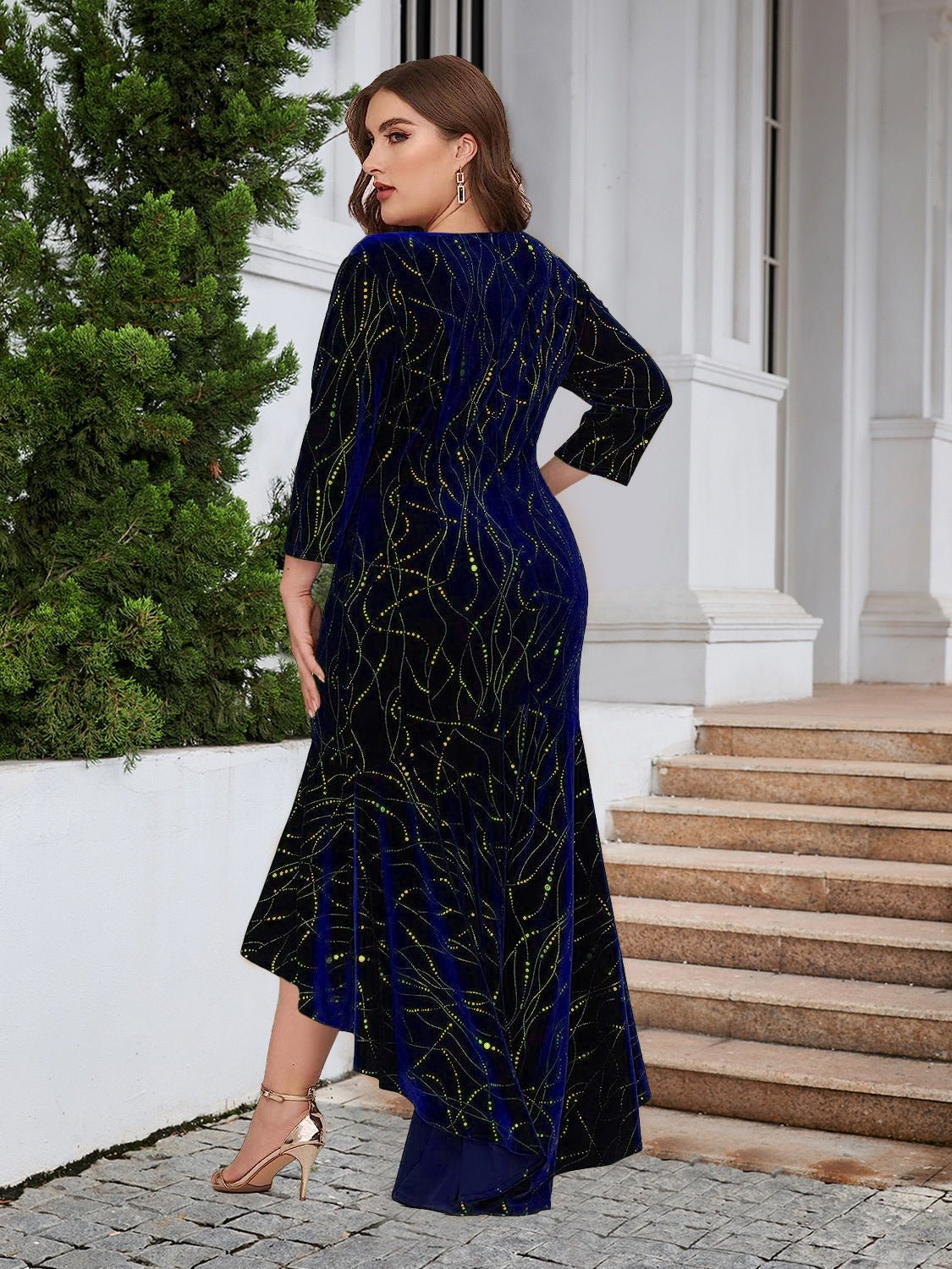 Plus Size Ruffle Hem High - Low Dress - Flip Flop Dynasty