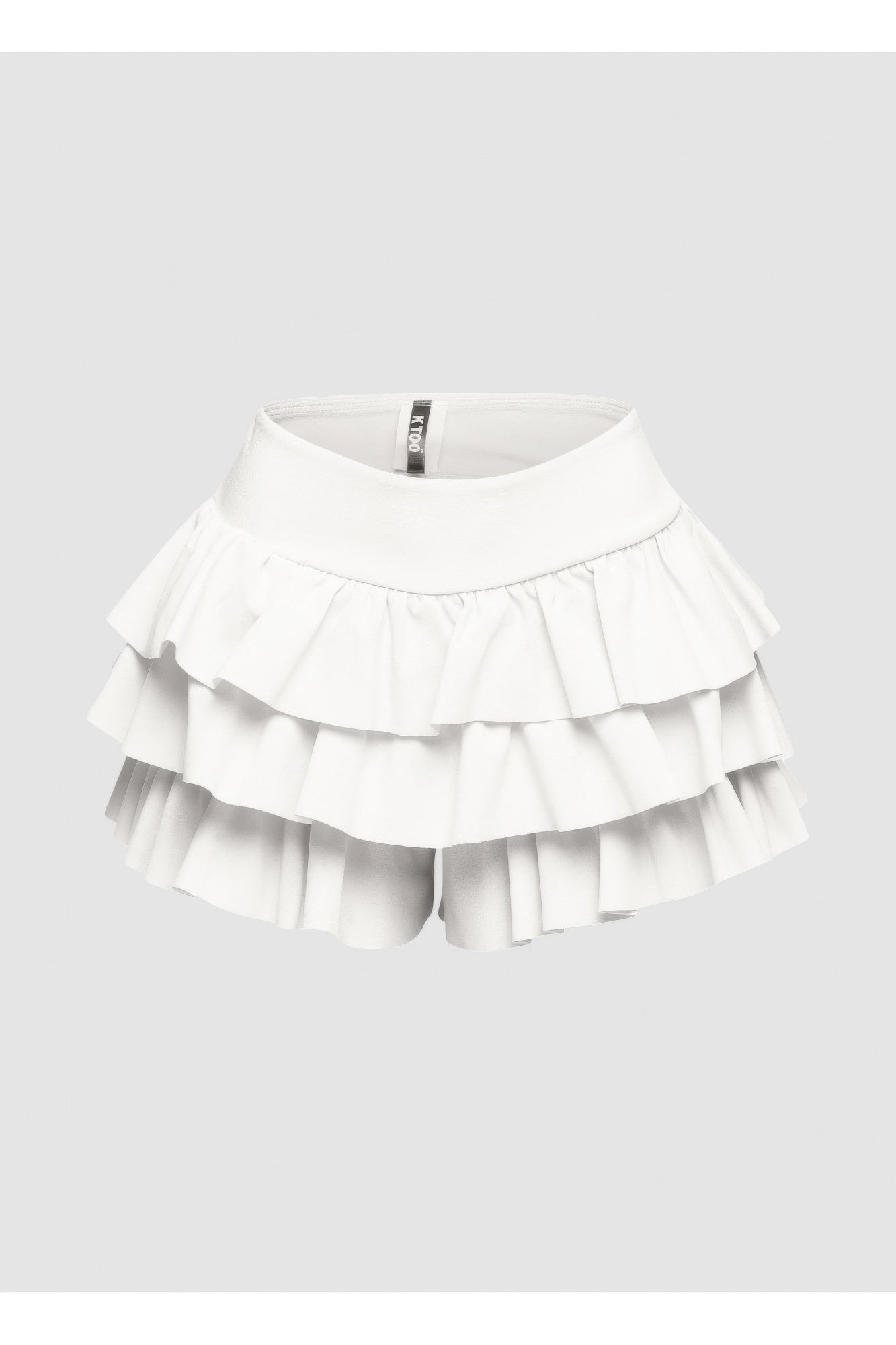 Plus Size Solid Ruffled Shorts - Flip Flop Dynasty