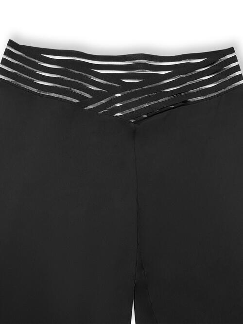 Plus Size V - Waistband Bootcut Pants - Flip Flop Dynasty