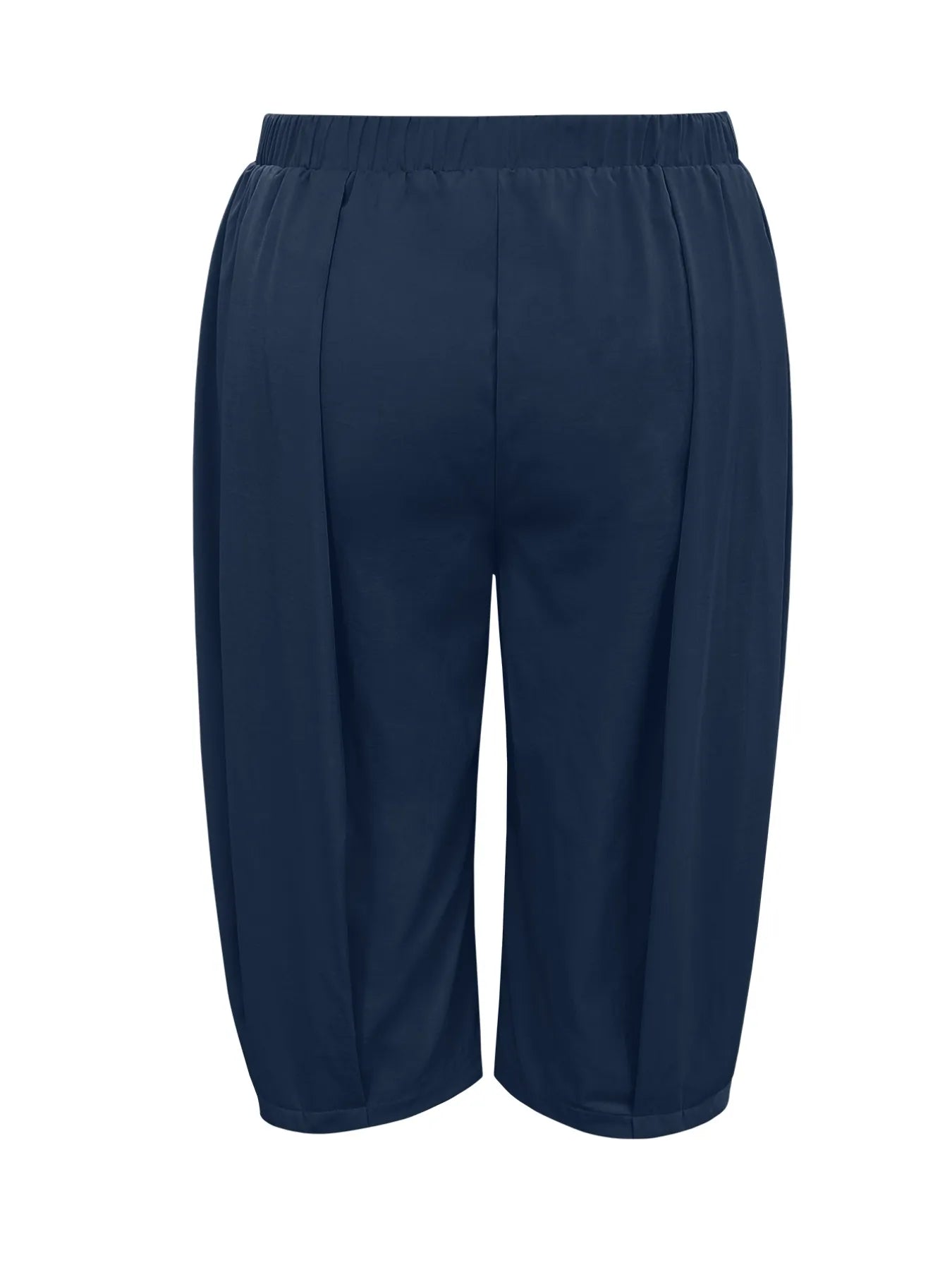 Plus Size Wide Leg Pleated Detail Cropped Pants - Flip Flop Dynasty